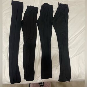 4 pairs of black leggings